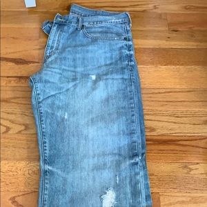 Men’s old navy loos fit distressed jeans 36w 34l